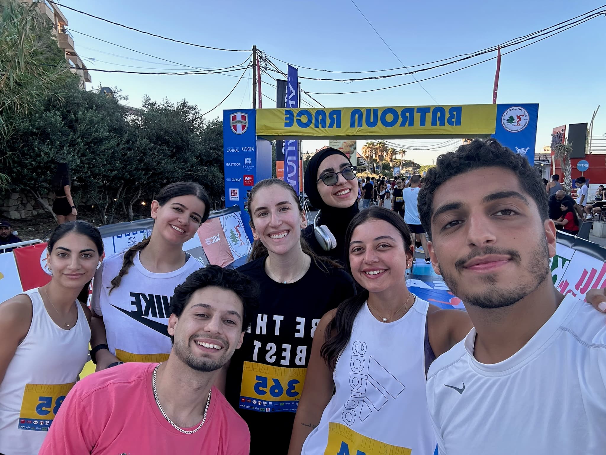TRC members at the Batroun Race finish line